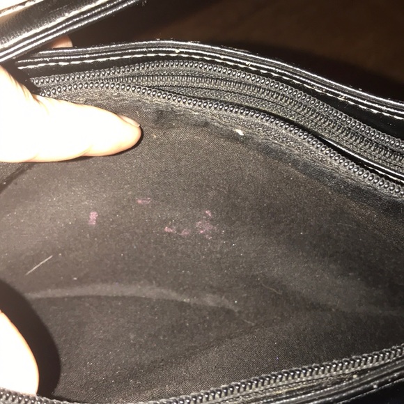 Liz Claiborne Black Leather Shoulder Bag - Picture 7 of 8